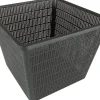 Intratuin Ubbink Teichpflanzkorb rechteckig 30 x 30 x 20 cm schwarz| Gartenteich|Pflanzkörbe