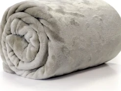 Intratuin Unique Living Decke Enzo grau 180 x 130 cm| Decken & Plaids