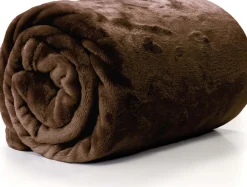 Intratuin Unique Living Decke Enzo braun 130 x 180 cm| Decken & Plaids