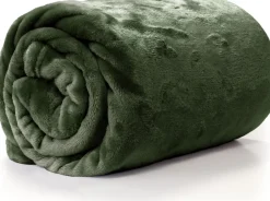 Intratuin Unique Living Decke Enzo grün 130 x 180 cm| Decken & Plaids