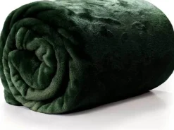 Intratuin Unique Living Decke Enzo grün 130 x 180 cm| Decken & Plaids