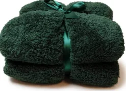 Intratuin Unique Living Decke Teddy grün 150 x 200 cm| Decken & Plaids