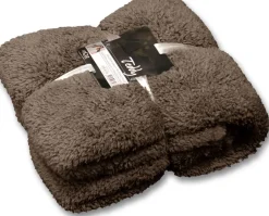 Intratuin Unique Living Decke Teddy taupe 150 x 200 cm| Decken & Plaids