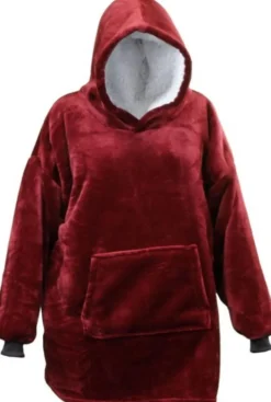Intratuin Unique Living Deckenpulli mit Kapuze bordeaux onesize| Pullover