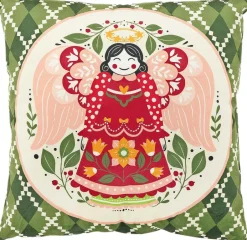 Intratuin Unique Living Dekokissen Viro grün 45 x 45 x 10 cm| Kissen|Dekokissen