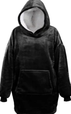 Intratuin Unique Living Hoodie Deckenpulli mit Kapuze schwarz onesize| Pullover