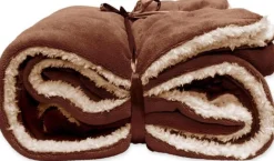 Intratuin Unique Living Plaid Lars braun / beige 150 x 200 cm| Decken & Plaids