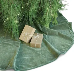 Intratuin Unique living Weihnachtsbaumdecke Kelsey grün D 120 cm| Weihnachtsbaumdecken & -Körbe