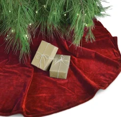 Intratuin Unique living Weihnachtsbaumdecke Kelsey rot D 120 cm| Weihnachtsbaumdecken & -Körbe