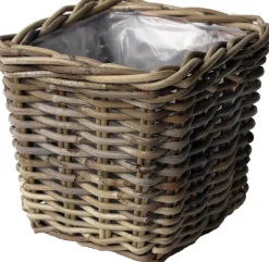 Intratuin Van der Leeden Pflanzkorb quadratisch 18 x 18 x 14 cm| Blumentöpfe|Blumentöpfe