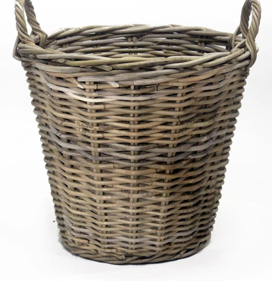 Intratuin Van der Leeden Pflanzkorb hoch mit Henkeln D 45 cm H 40 cm| Pflanzkörbe|Blumentöpfe & Pflanzgefäße