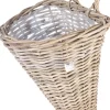 Intratuin Van der Leeden Wand-Pflanzkorb Rattan 25 x 22 x 32 cm| Pflanzkörbe|Pflanzkörbe