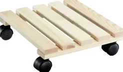 Intratuin Wagner System Pflanzenroller Holz 29 x 29 x 8,3 cm| Pflanzenroller