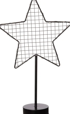 Intratuin Weihnachtsdeko Stern mit Gitter 20 LEDs warmweiß 7 x 25 x 40 cm| Weihnachtssterne