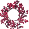 Intratuin Weihnachtskranz mit Beeren und Hagebutten D 12/25 cm| Weihnachtskränze