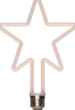 Intratuin Weihnachtsleuchte Retro-Stern 13,5 x 19,5 cm warmweiß| Weihnachtsleuchten