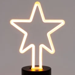 Intratuin Weihnachtsleuchte Retro-Stern 13,5 x 19,5 cm warmweiß| Weihnachtsleuchten