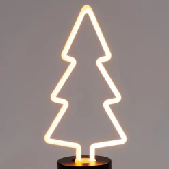 Intratuin Weihnachtsleuchte Retro-Weihnachtsbaum 11 x 24 cm warmweiß| Weihnachtsleuchten