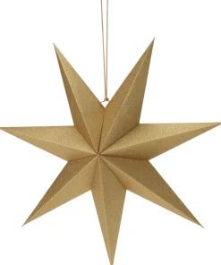 Intratuin Weihnachtsstern Papy gold 60 x 15 x 60 cm| Weihnachtssterne
