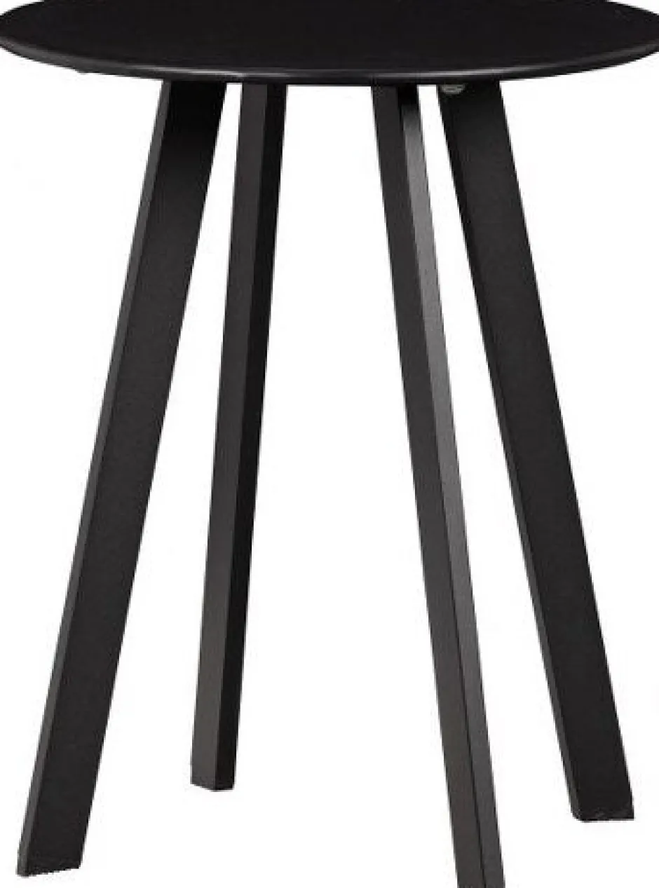 Intratuin WOOOD Beistelltisch Fer schwarz D 40 H 49 cm| Beistelltische|Beistelltische