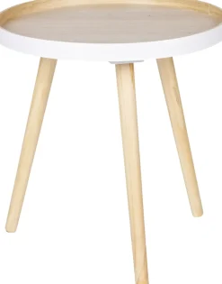 Intratuin WOOOD Beistelltisch Sasha weiß D 41 H 41 cm| Beistelltische|Beistelltische