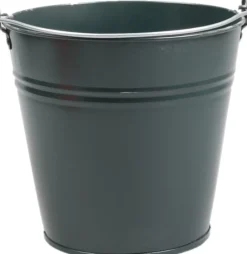 Intratuin Zinc Collection Zinkeimer Janne grün 24,5 x 24,5 x 23 cm| Blumentöpfe & Pflanzgefäße