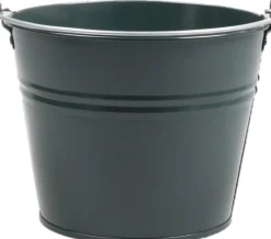 Intratuin Zinc Collection Zinkeimer Elena grün D 23 H 18 cm| Blumentöpfe & Pflanzgefäße